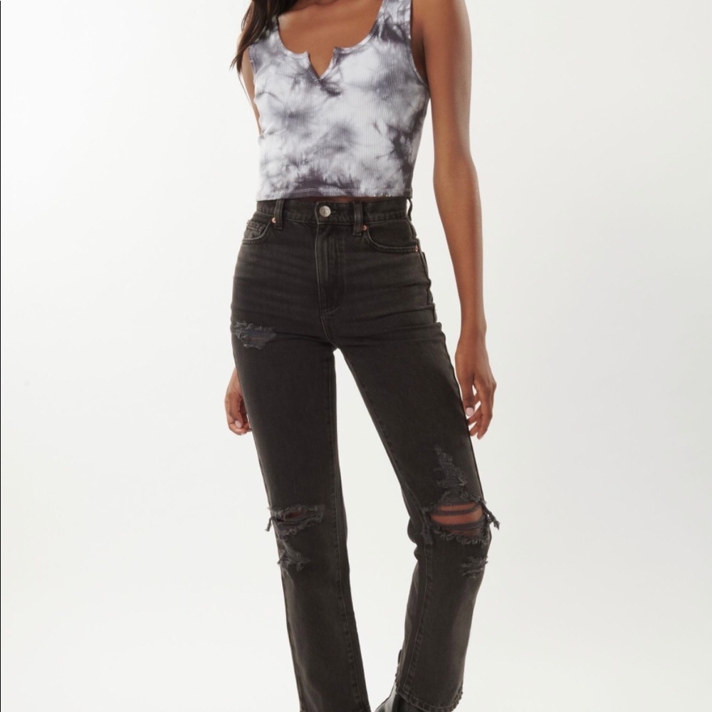 Garage Vintage Straight Jeans - Black Size 03
